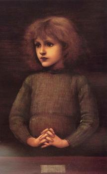 Sir Edward Coley Burne-Jones : Portrait of a Young Boy